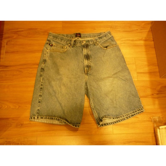 Vintage 2000 TOMMY HILFIGER Blue Denim Jean Shorts 34 Dad Freedom Shorts